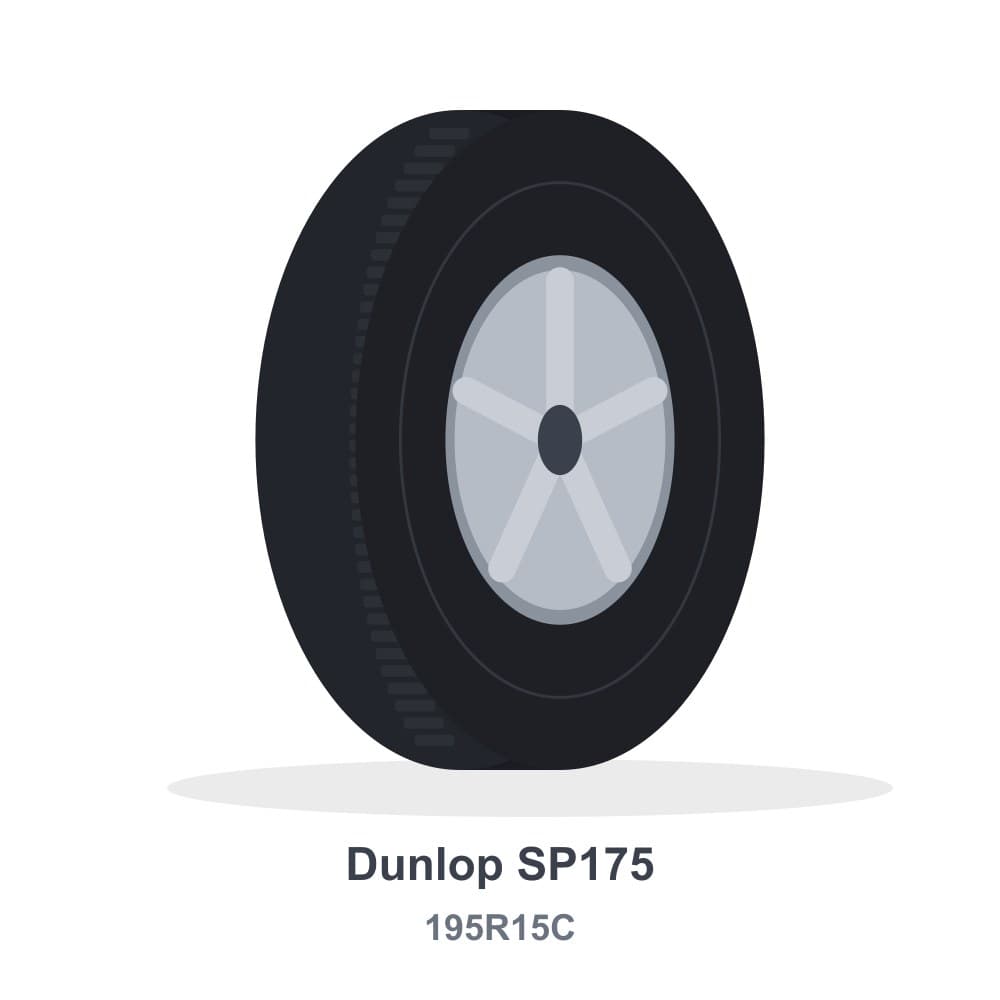 إطار دنلوب SP175 195R15C 106/104R